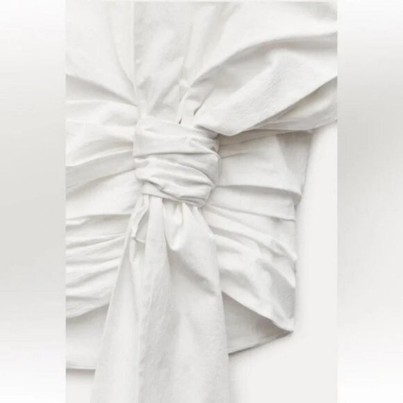 ZARA KNOTTED MINI SKIRT ZW COLLECTION - Picture 4 of 7